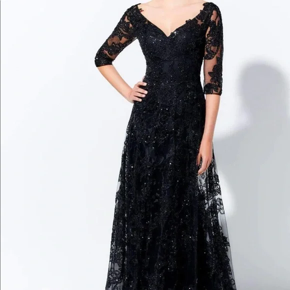 Mon Cheri | Dresses | Ivonne D Sequin Gown | Poshmark